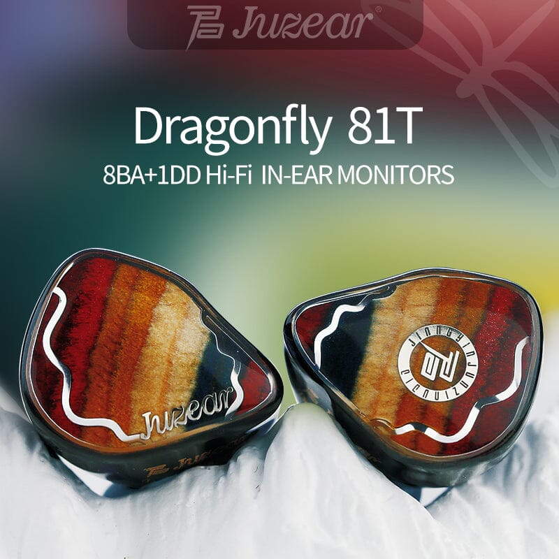 JUZEAR Dragonfly 81T 1DD+8BA Hybrid Drivers IEMs HiFiGo Dragonfly 81T