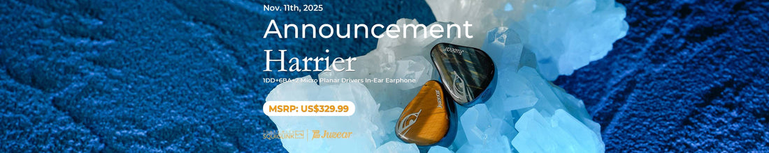 Juzear Introduces Harrier 1DD+6BA+2 Micro Planar Flagship IEMs