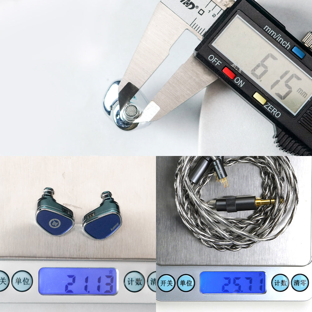 JUZEAR POISE Series Nimbus Warm-Balanced Single Dynamic Driver In-Ear Monitors