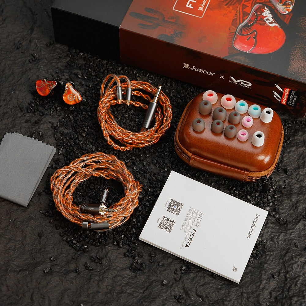 JUZEAR x Vivir Digital FIESTA 1DD + 3BA Hybrid IEMs