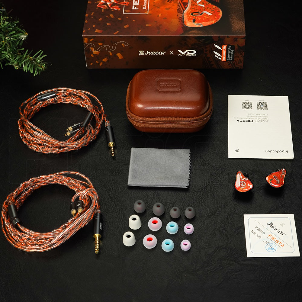 JUZEAR x Vivir Digital FIESTA 1DD + 3BA Hybrid IEMs