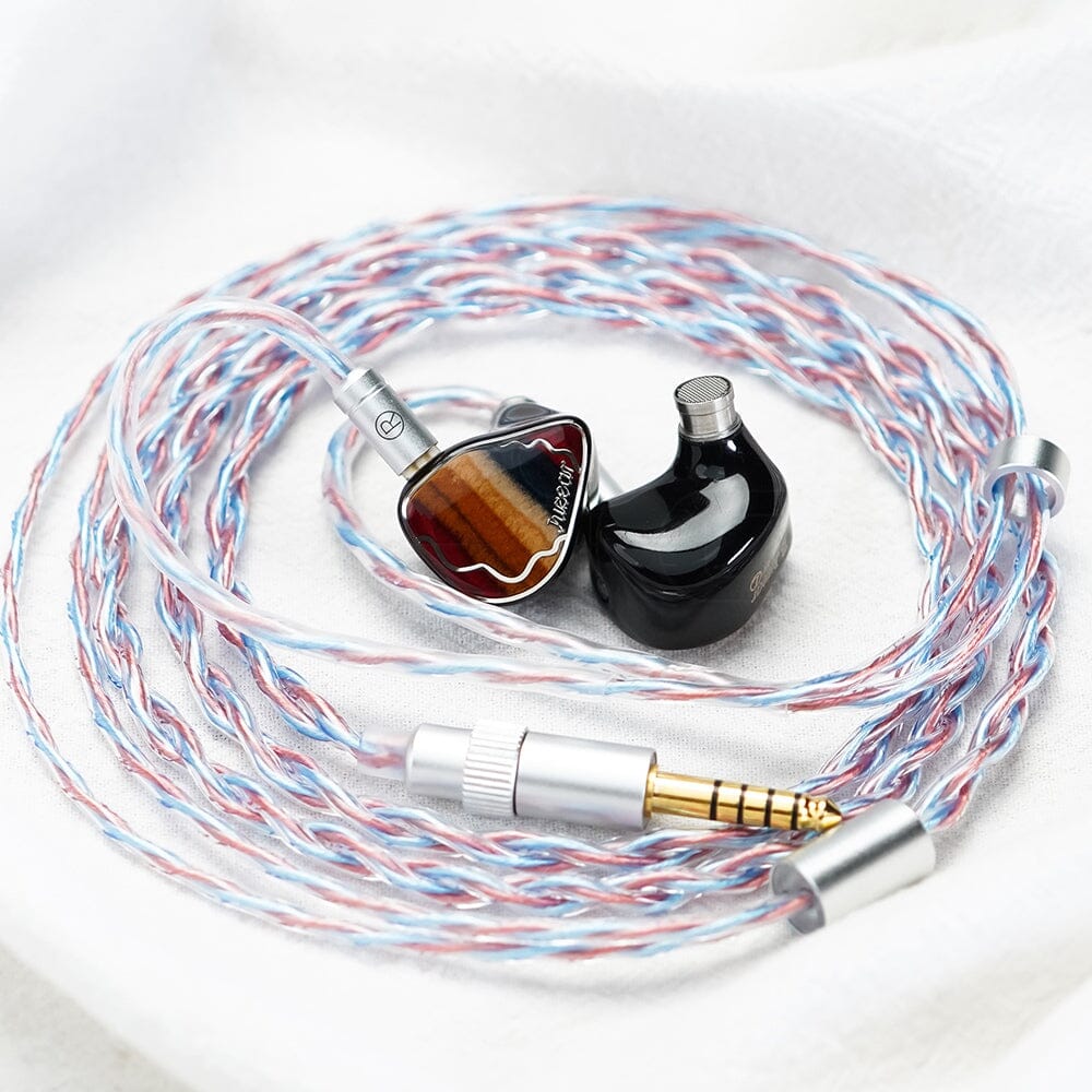 JUZEAR Flare 6N SPOCC+SCCW Hybrid Defiant Original Earphone Cable HiFiGo 
