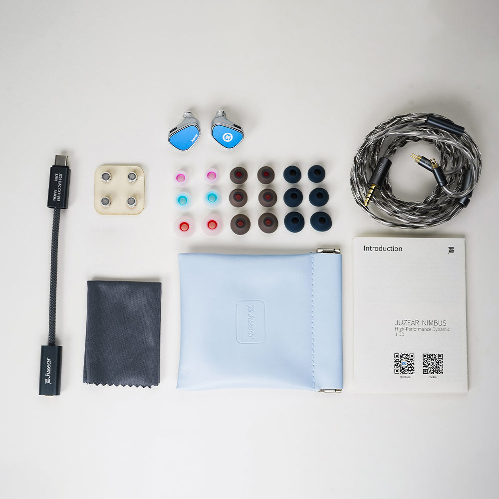JUZEAR POISE Series Nimbus Warm-Balanced Single Dynamic Driver In-Ear Monitors